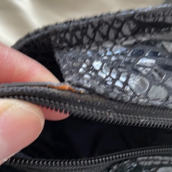 Michael Kors faux python black hand bag - Picture 4 of 5